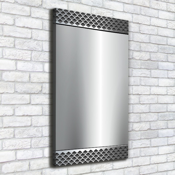 Stampa quadro su tela verticale Sfondo metallico