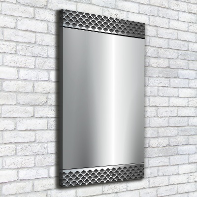 Stampa quadro su tela verticale Sfondo metallico
