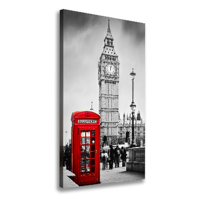 Quadro su tela canvas verticale Big Ben di Londra