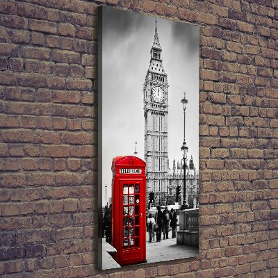 Quadro su tela canvas verticale Big Ben di Londra