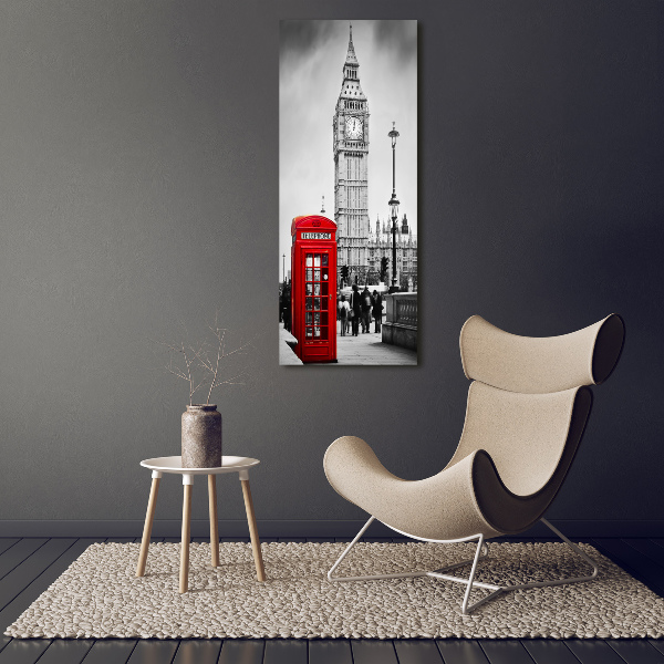 Quadro su tela canvas verticale Big Ben di Londra