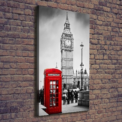 Quadro su tela canvas verticale Big Ben di Londra