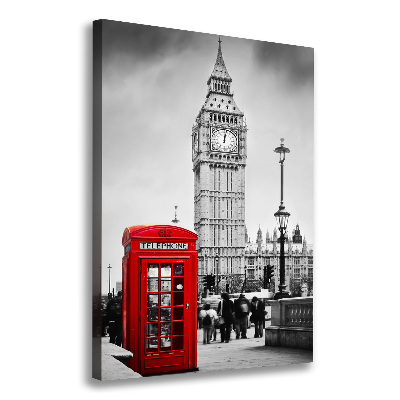 Quadro su tela canvas verticale Big Ben di Londra