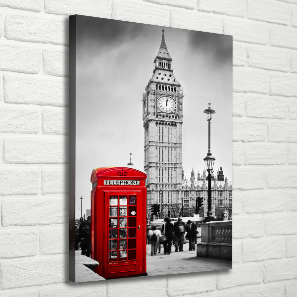 Quadro su tela canvas verticale Big Ben di Londra
