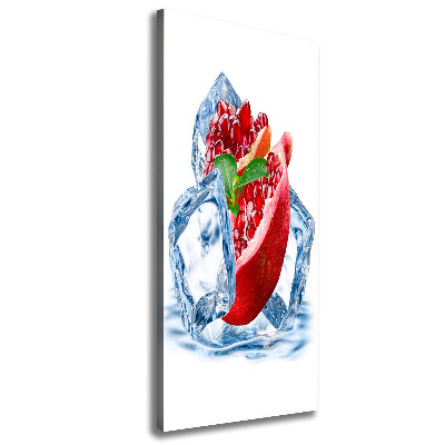 Quadro su tela canvas verticale Melograno e ghiaccio