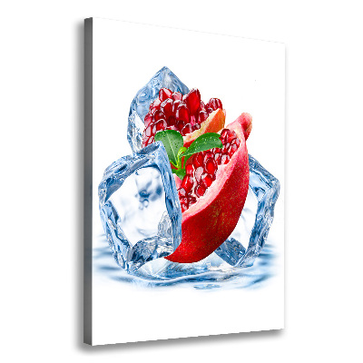 Quadro su tela canvas verticale Melograno e ghiaccio