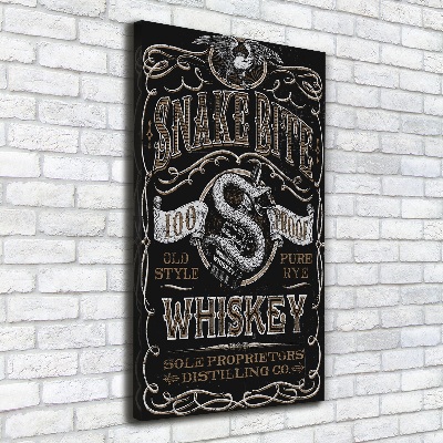 Stampa quadro su tela verticale Whisky