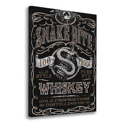 Stampa quadro su tela verticale Whisky