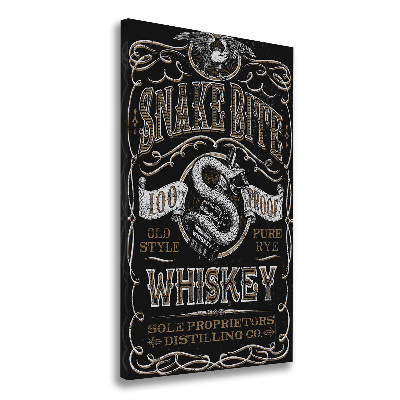 Stampa quadro su tela verticale Whisky