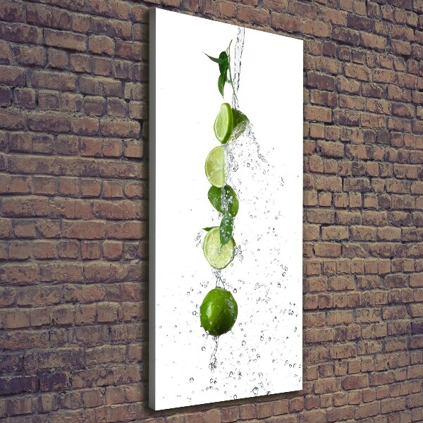 Quadro su tela canvas verticale Lime