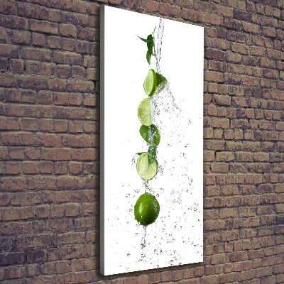 Quadro su tela canvas verticale Lime