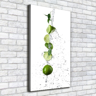 Quadro su tela canvas verticale Lime