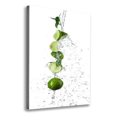 Quadro su tela canvas verticale Lime