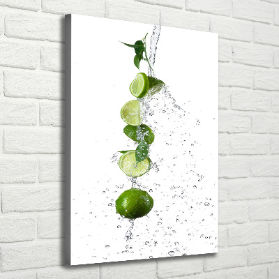 Quadro su tela canvas verticale Lime