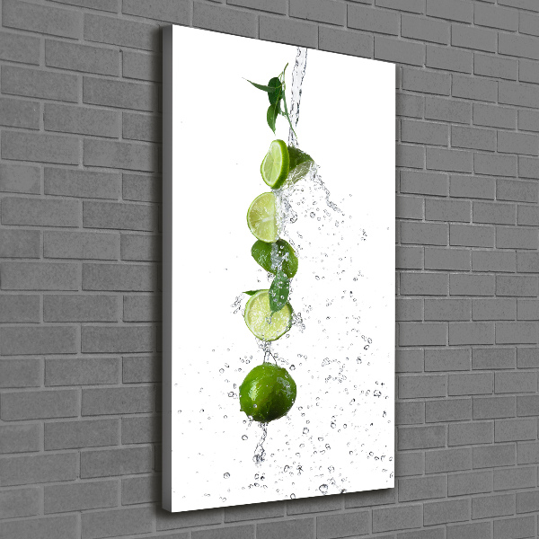 Quadro su tela canvas verticale Lime