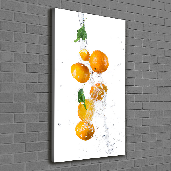 Stampa quadro su tela verticale Arance