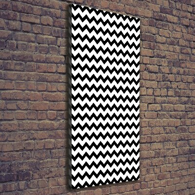 Quadro foto su tela verticale Zigzag