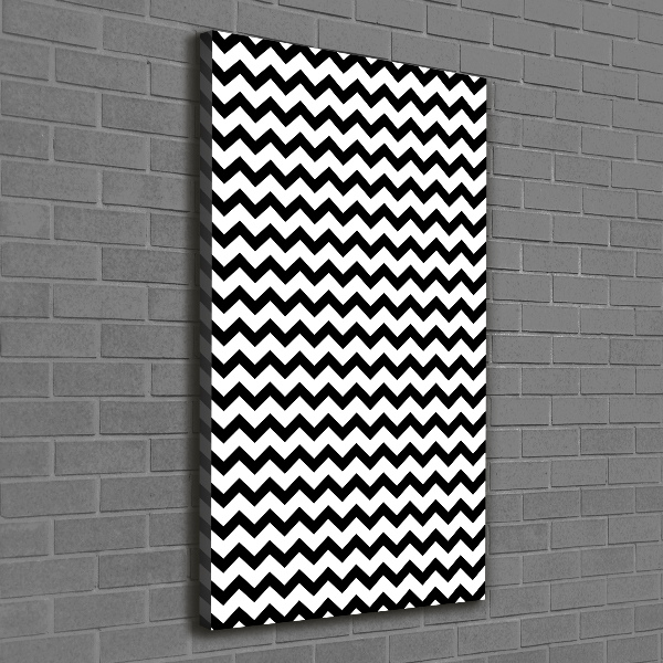 Quadro foto su tela verticale Zigzag