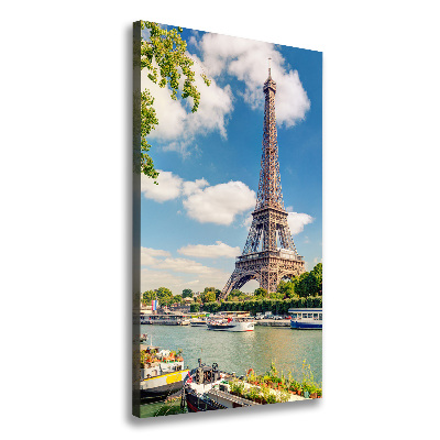 Quadro foto su tela verticale Torre Eiffel Parigi