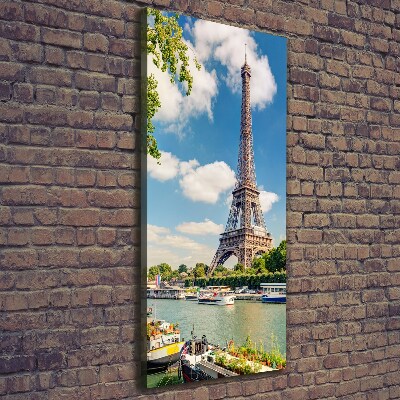 Quadro foto su tela verticale Torre Eiffel Parigi