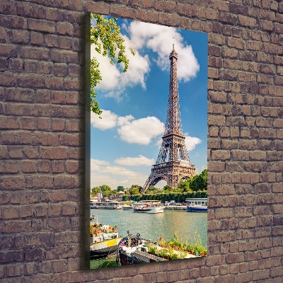 Quadro foto su tela verticale Torre Eiffel Parigi