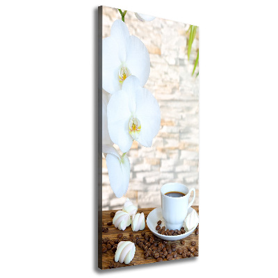 Quadro foto su tela verticale Una tazza di caffè