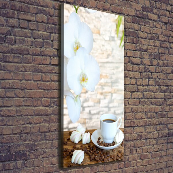 Quadro foto su tela verticale Una tazza di caffè