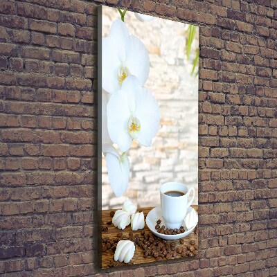 Quadro foto su tela verticale Una tazza di caffè