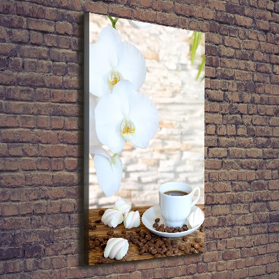 Quadro foto su tela verticale Una tazza di caffè