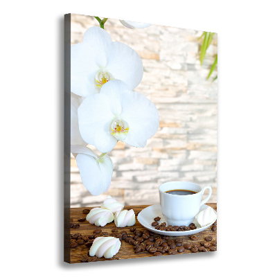 Quadro foto su tela verticale Una tazza di caffè