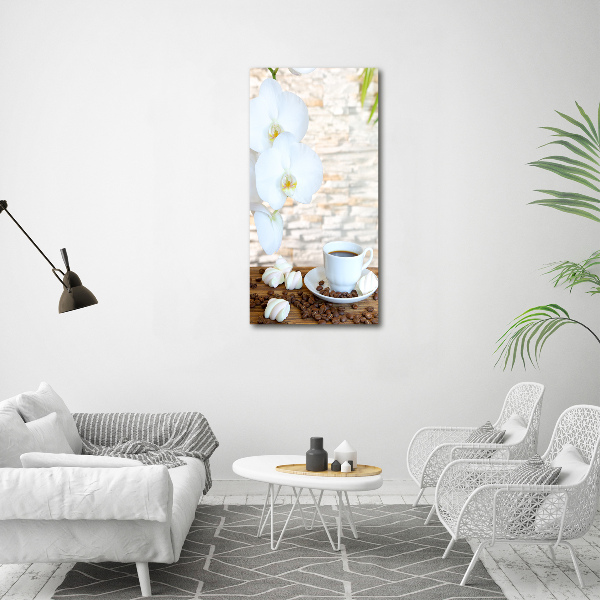 Quadro foto su tela verticale Una tazza di caffè