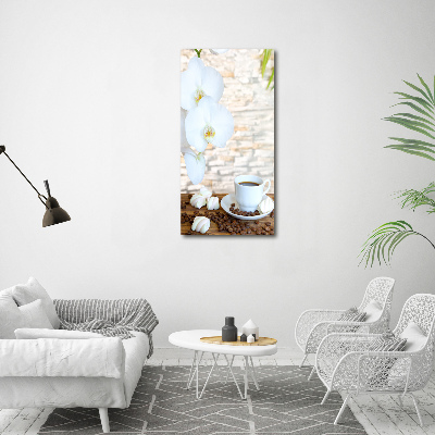 Quadro foto su tela verticale Una tazza di caffè