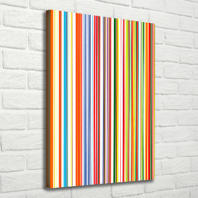 Quadro su tela canvas verticale Strisce colorate