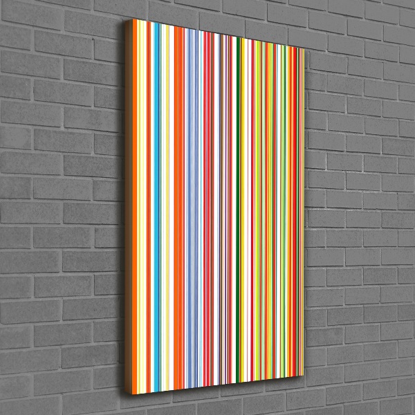 Quadro su tela canvas verticale Strisce colorate
