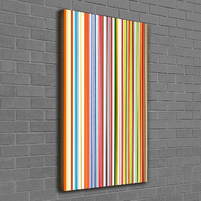Quadro su tela canvas verticale Strisce colorate