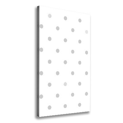 Stampa quadro su tela verticale Punti e cuori