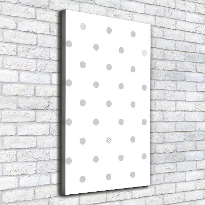 Stampa quadro su tela verticale Punti e cuori