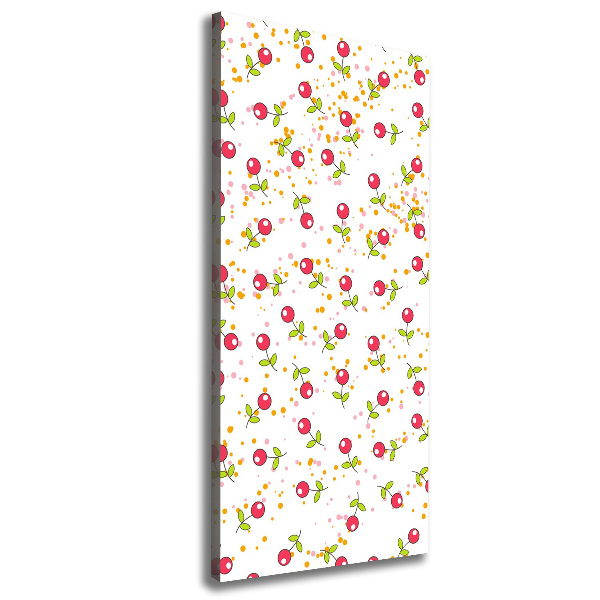 Quadro su tela canvas verticale Ciliegie