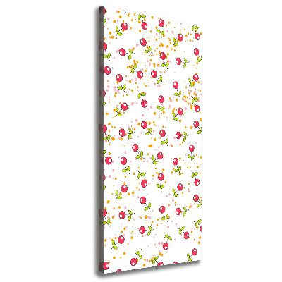 Quadro su tela canvas verticale Ciliegie