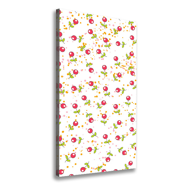 Quadro su tela canvas verticale Ciliegie