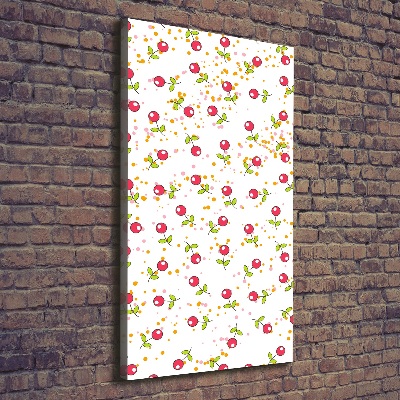 Quadro su tela canvas verticale Ciliegie
