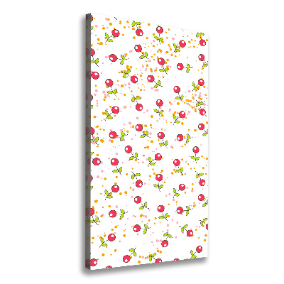 Quadro su tela canvas verticale Ciliegie