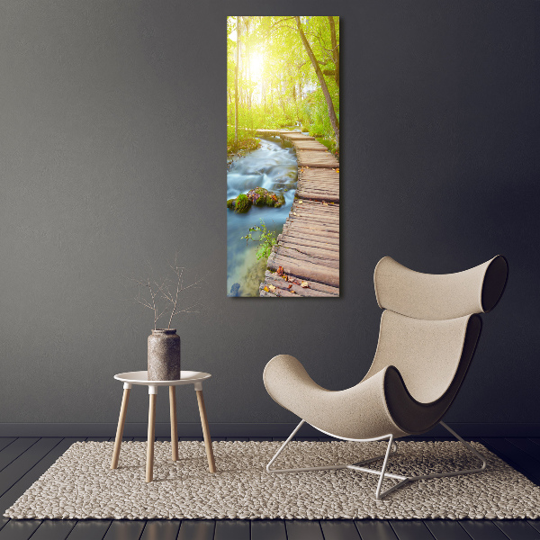 Quadro su tela canvas verticale Sentiero nella foresta