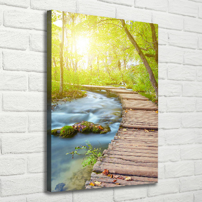 Quadro su tela canvas verticale Sentiero nella foresta