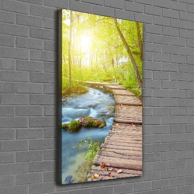 Quadro su tela canvas verticale Sentiero nella foresta