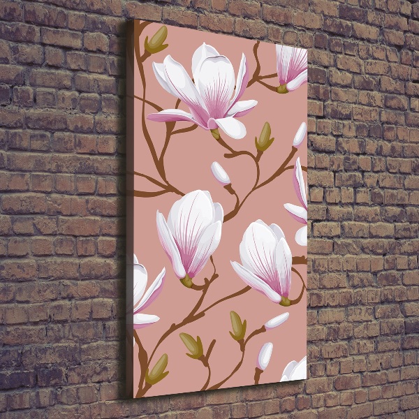 Stampa quadro su tela verticale Magnolia