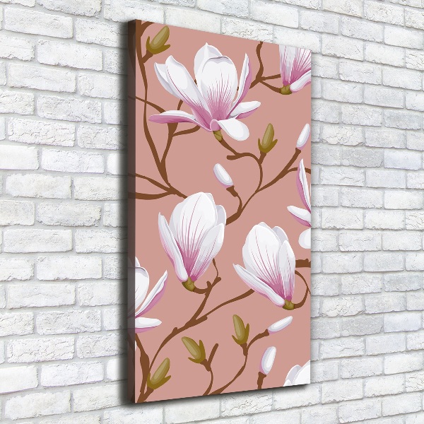 Stampa quadro su tela verticale Magnolia