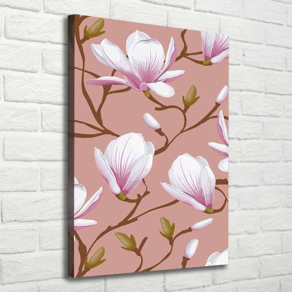 Stampa quadro su tela verticale Magnolia