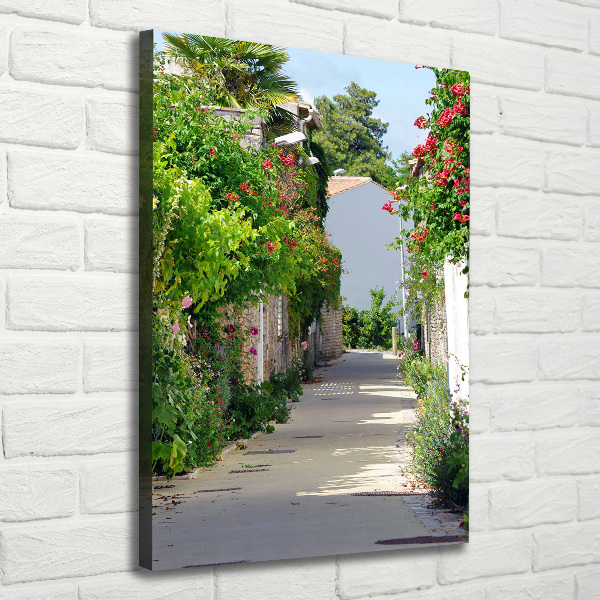 Quadro su tela canvas verticale Strade francesi