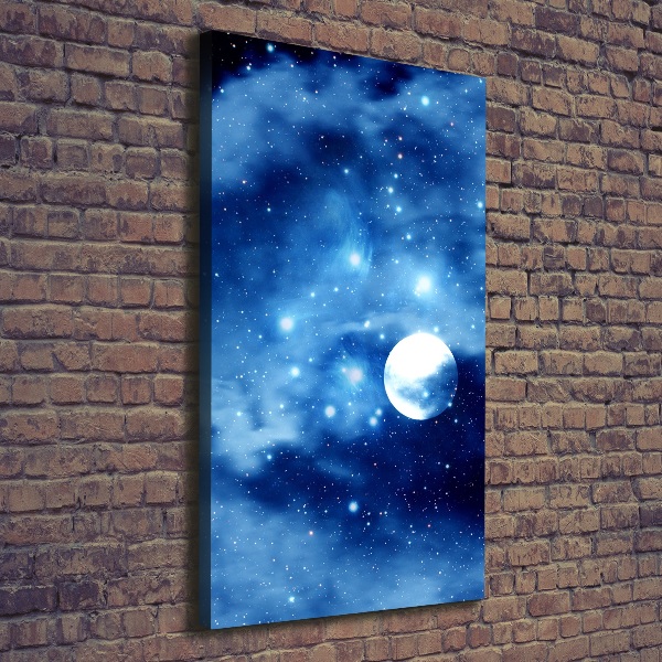 Quadro su tela canvas verticale Luna piena